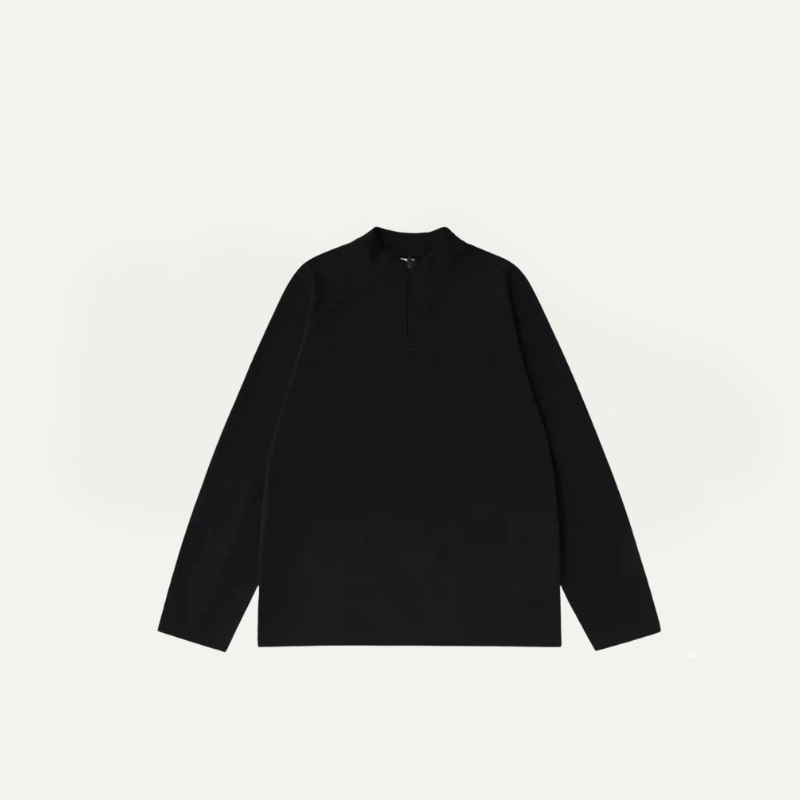 Double-Sided Velvet Zipper Sweater