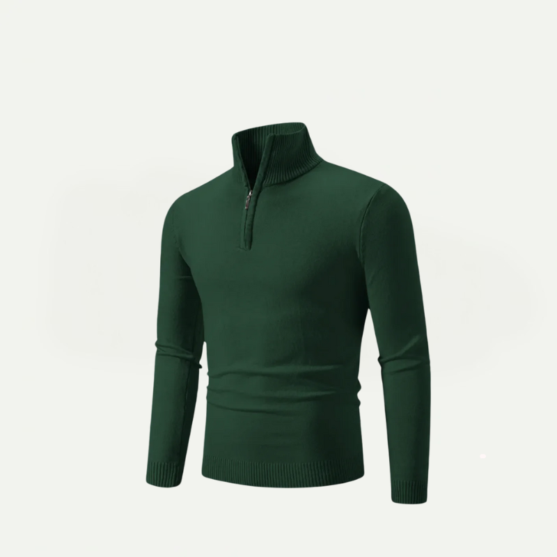 Half-Zip Turtleneck Sweater
