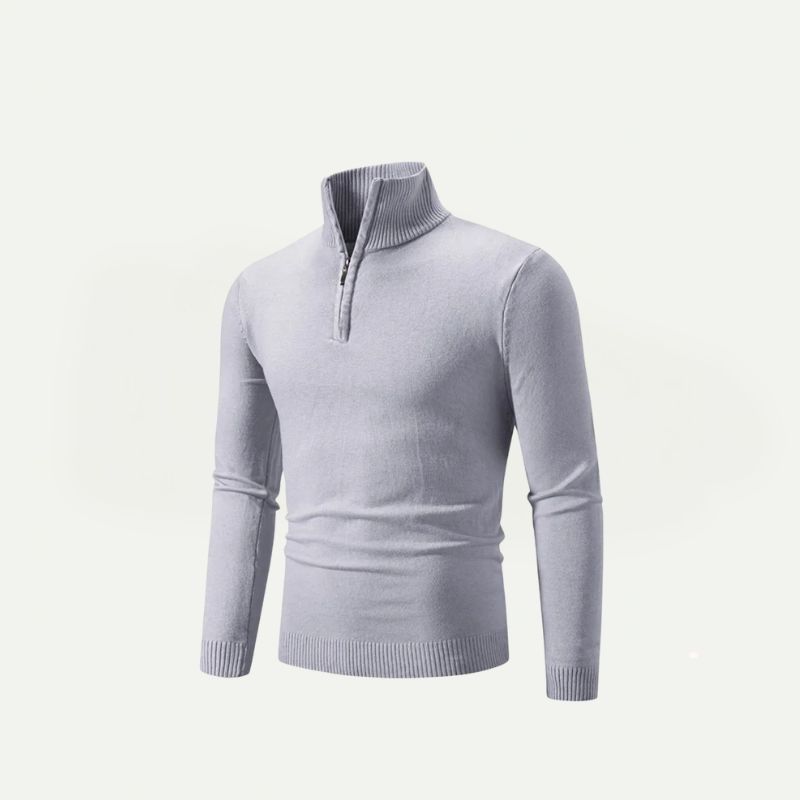 Half-Zip Turtleneck Sweater