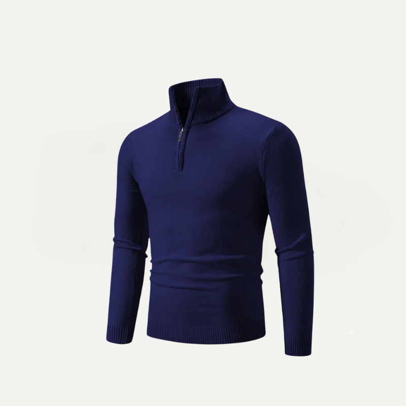Half-Zip Turtleneck Sweater