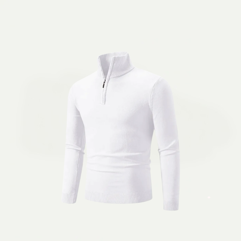 Half-Zip Turtleneck Sweater