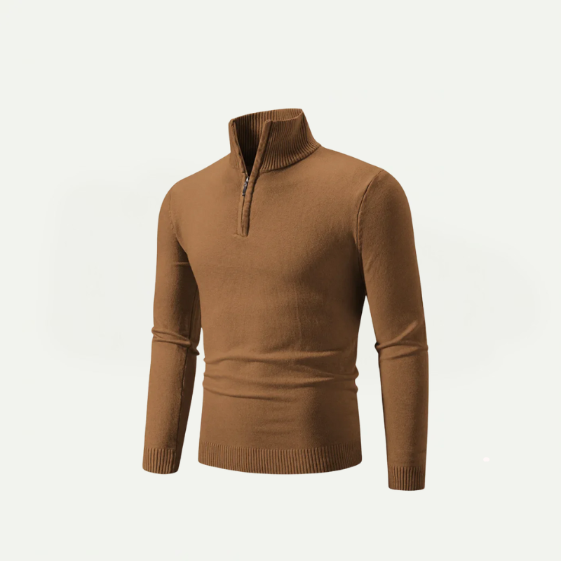 Half-Zip Turtleneck Sweater