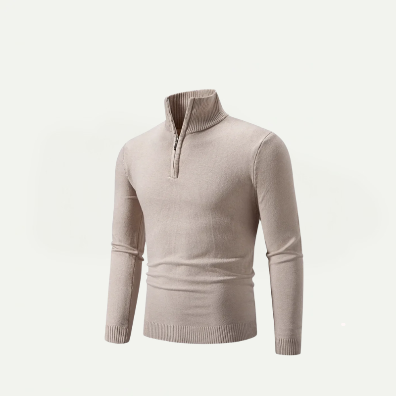Half-Zip Turtleneck Sweater