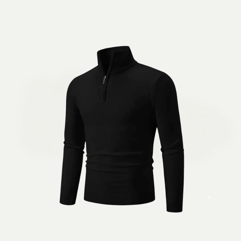 Half-Zip Turtleneck Sweater