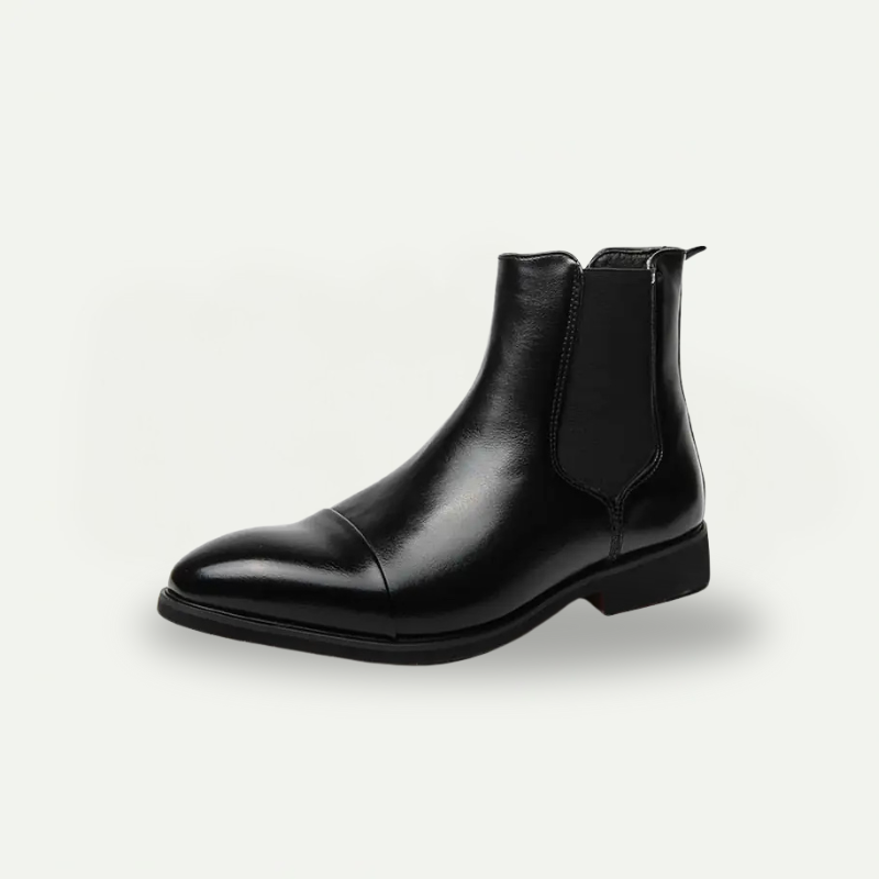 Chelsea-Stiefel mit roter Sohle