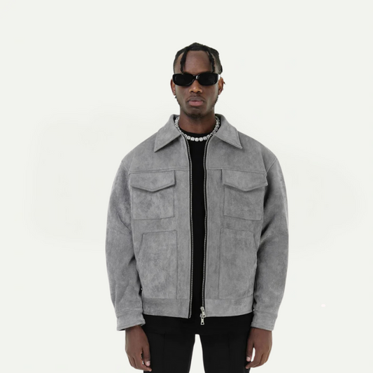 Boxy Suede Jacket