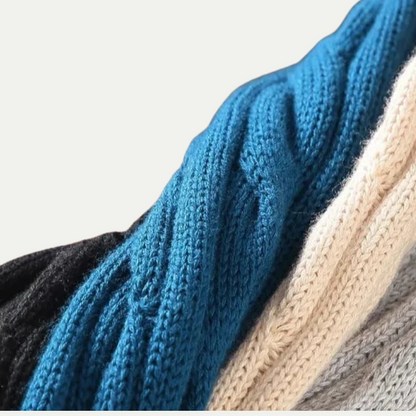 Lockerer Strickpullover mit Reißverschluss