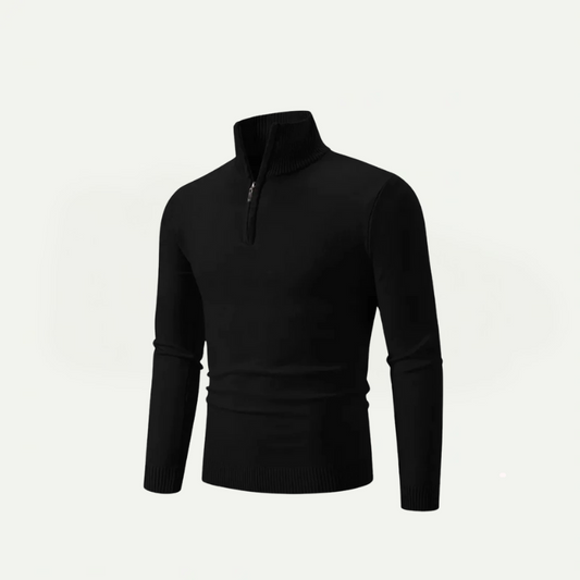 Half-Zip Turtleneck Sweater