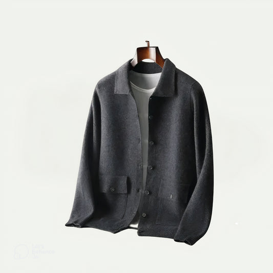 Polo Collar Wool Coat